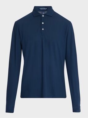 Peter Millar Crown Crafted Tailored Fit Navy Polo Men’s Small NWT